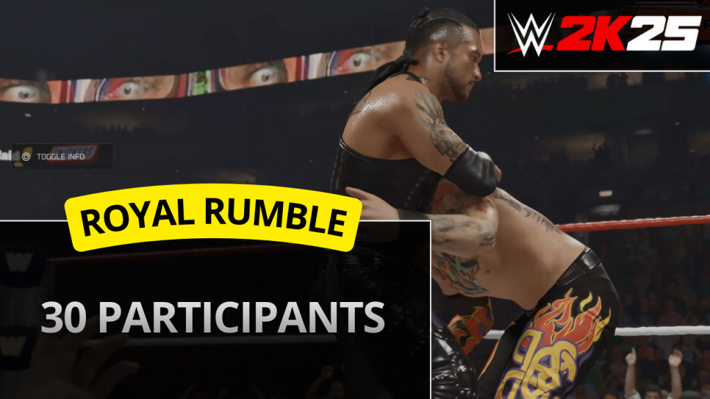 WWE 2K25 30-man Royal Rumble match (#2) – 30 superstars compete