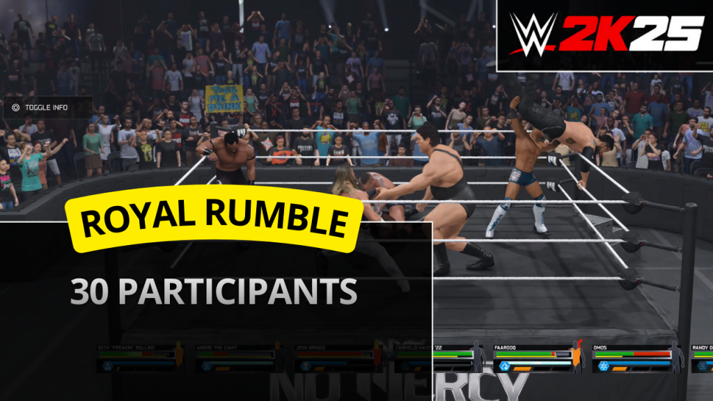 WWE 2K25 30-man Royal Rumble match (#4) – 30 superstars battle