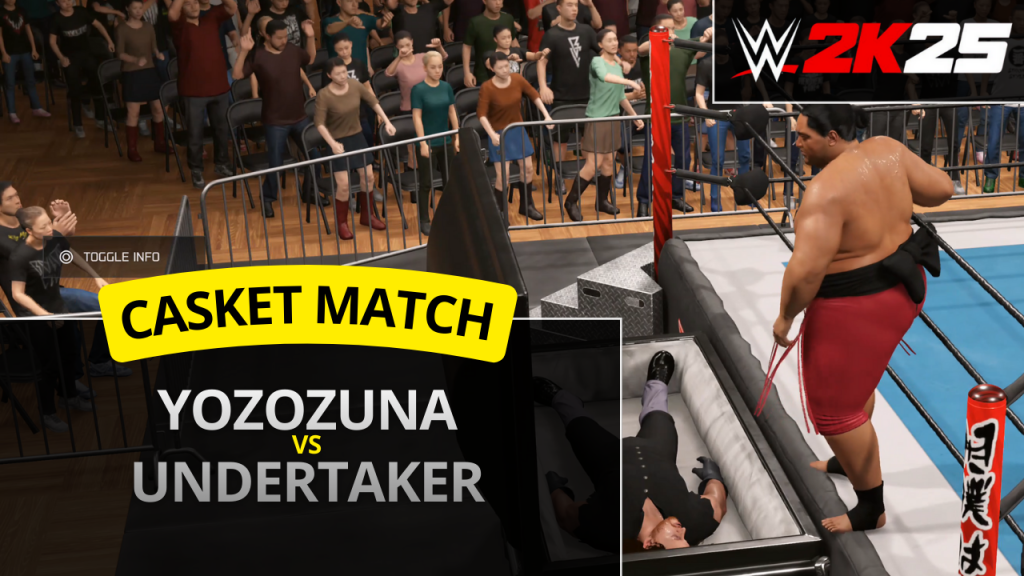 WWE 2K25 Casket Match between Yokozuna and Undertaker