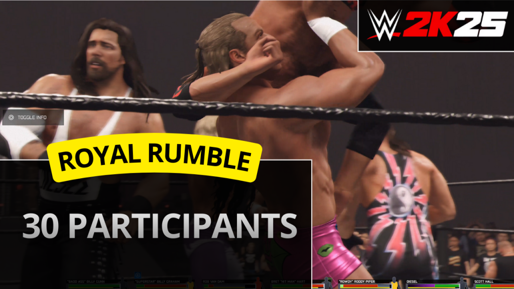 WWE 2K25 30-man Royal Rumble match (#1) – 30 superstars battle